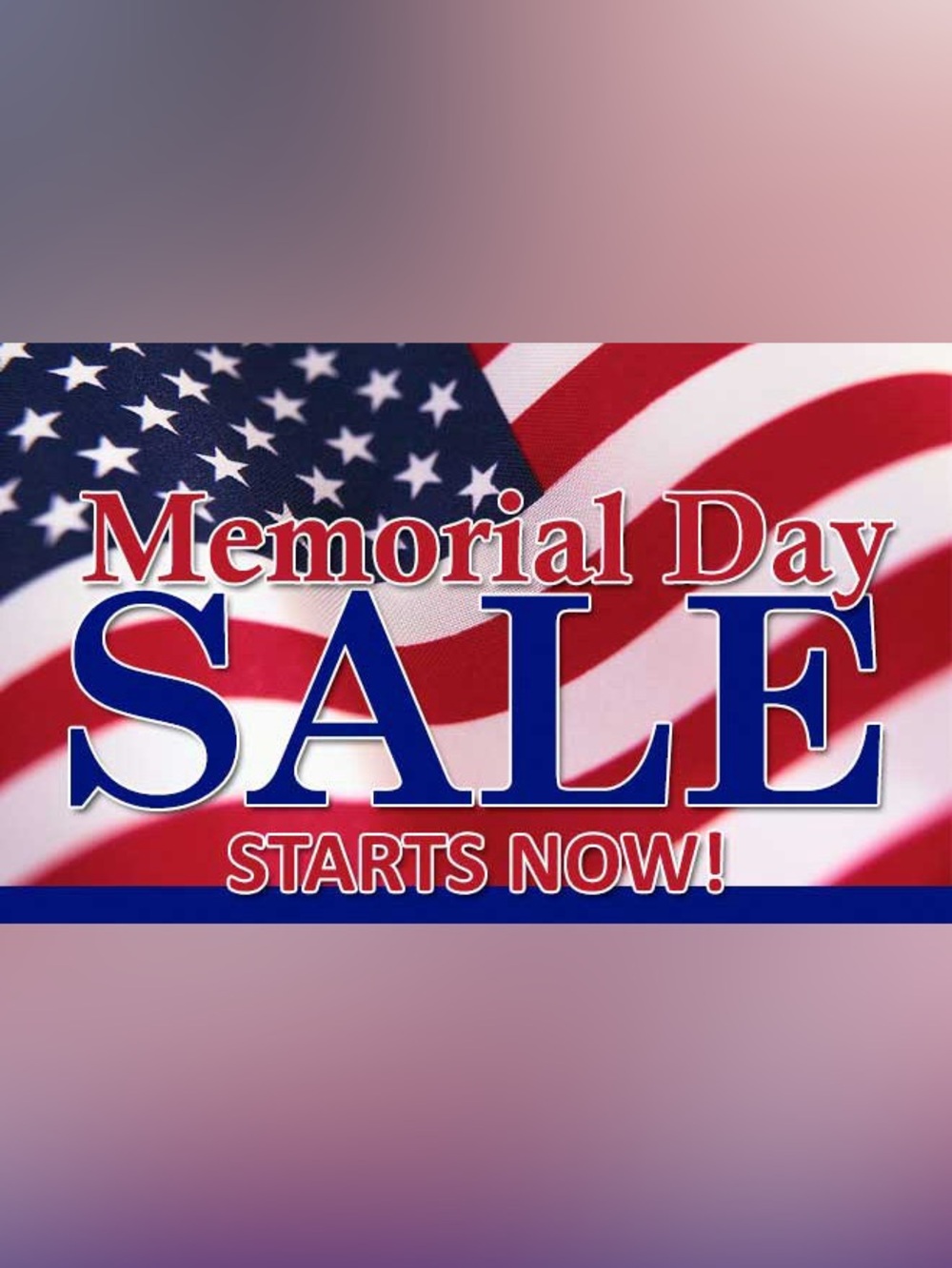 MEMORIAL DAY SALE